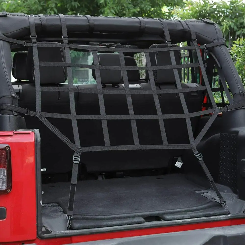 For 2018+ Jeep Wrangler JL & Gladiator JT Trunk Cargo Net Heavy Duty Back Mesh - Image 3