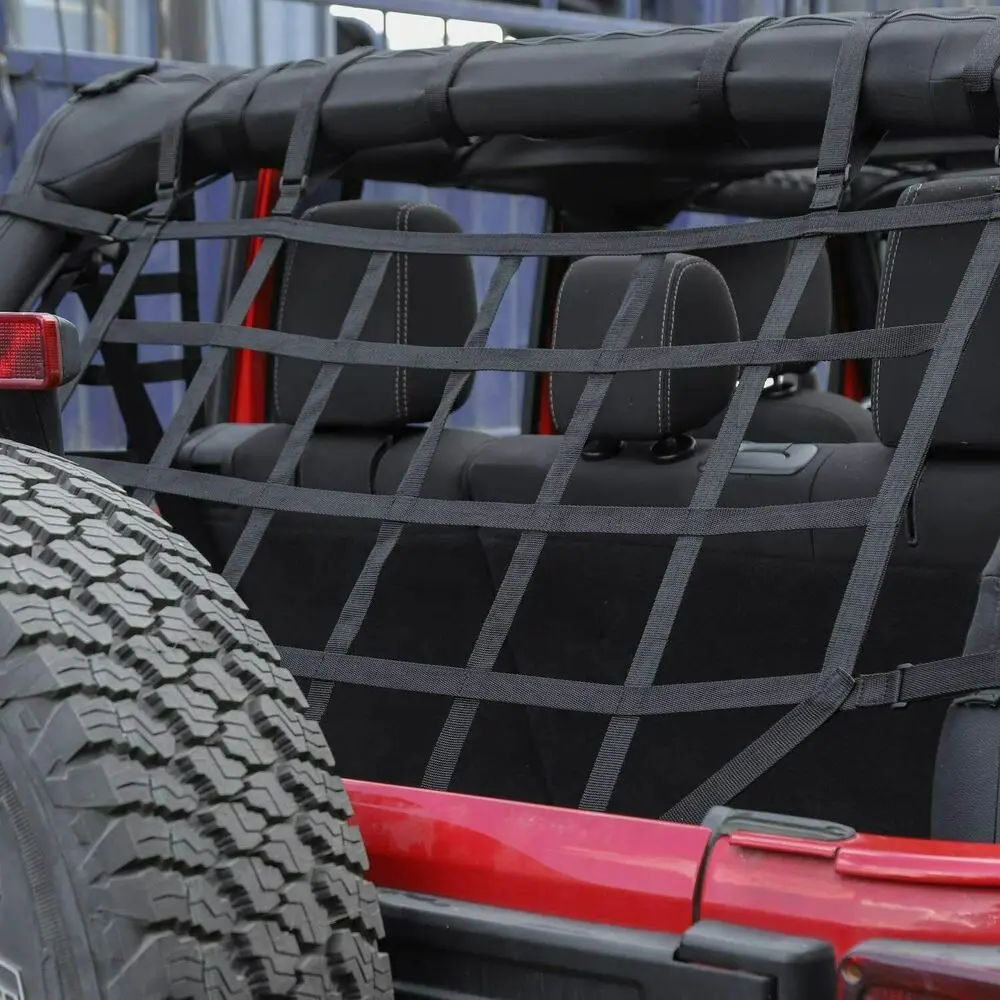 For 2018+ Jeep Wrangler JL & Gladiator JT Trunk Cargo Net Heavy Duty Back Mesh - Image 4