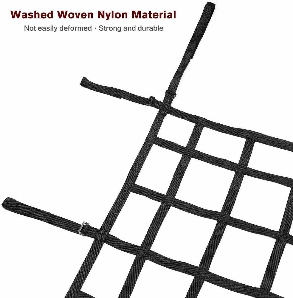 For 2018+ Jeep Wrangler JL & Gladiator JT Trunk Cargo Net Heavy Duty Back Mesh - Image 7