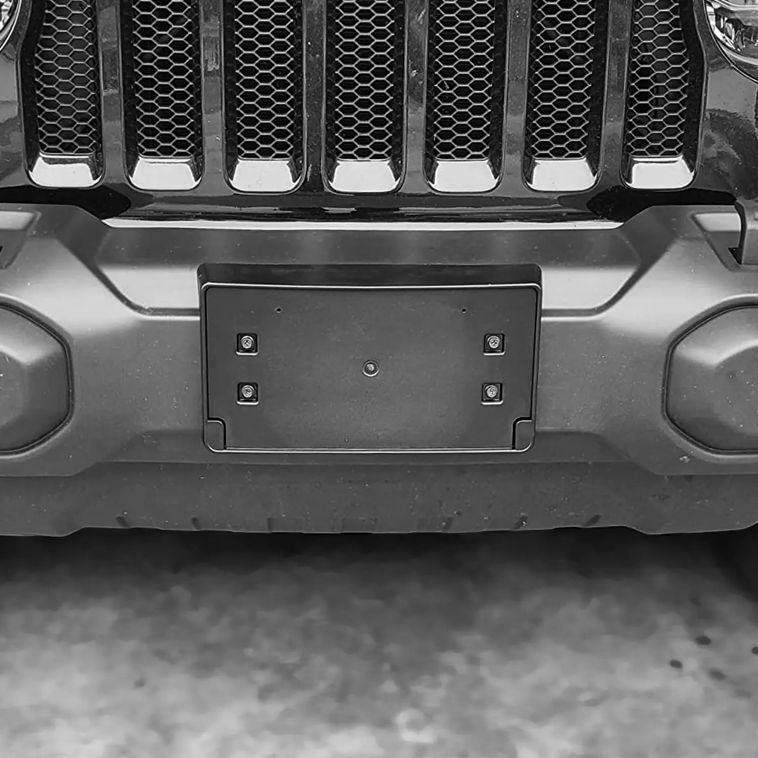 For 2018+ Jeep Wrangler JL JLU & Gladiator JT Front License Plate Mounting Bracket - Image 4