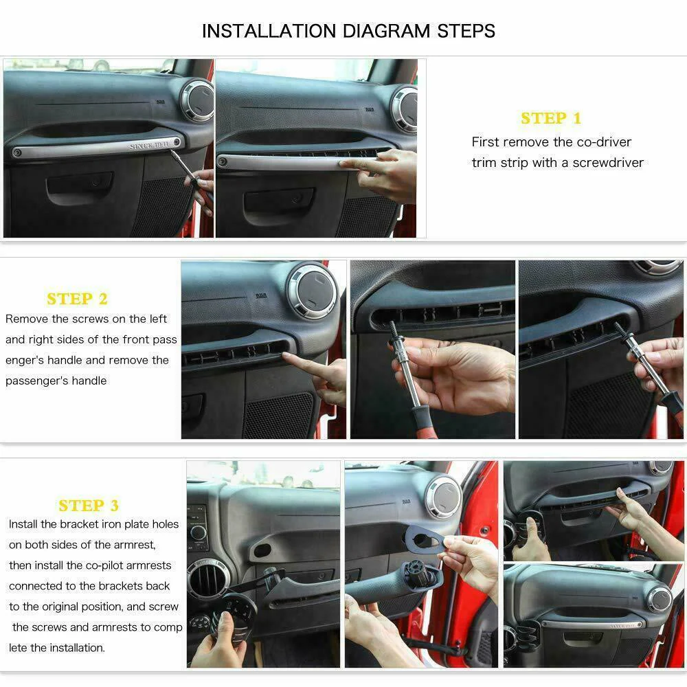 For 2011-2018 Jeep Wrangler JK Water Cup Holder Bracket Trim - Image 5