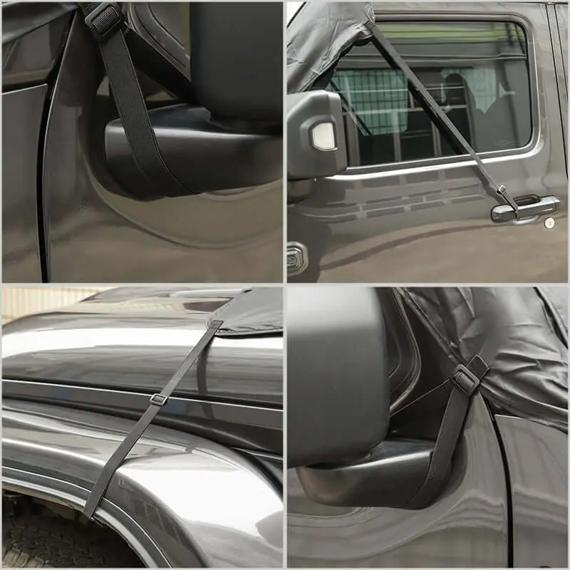 For Jeep Wrangler TJ JK JL JT Front Windshield Protection Anti Sunshade & Snow Shield Cover - Image 8